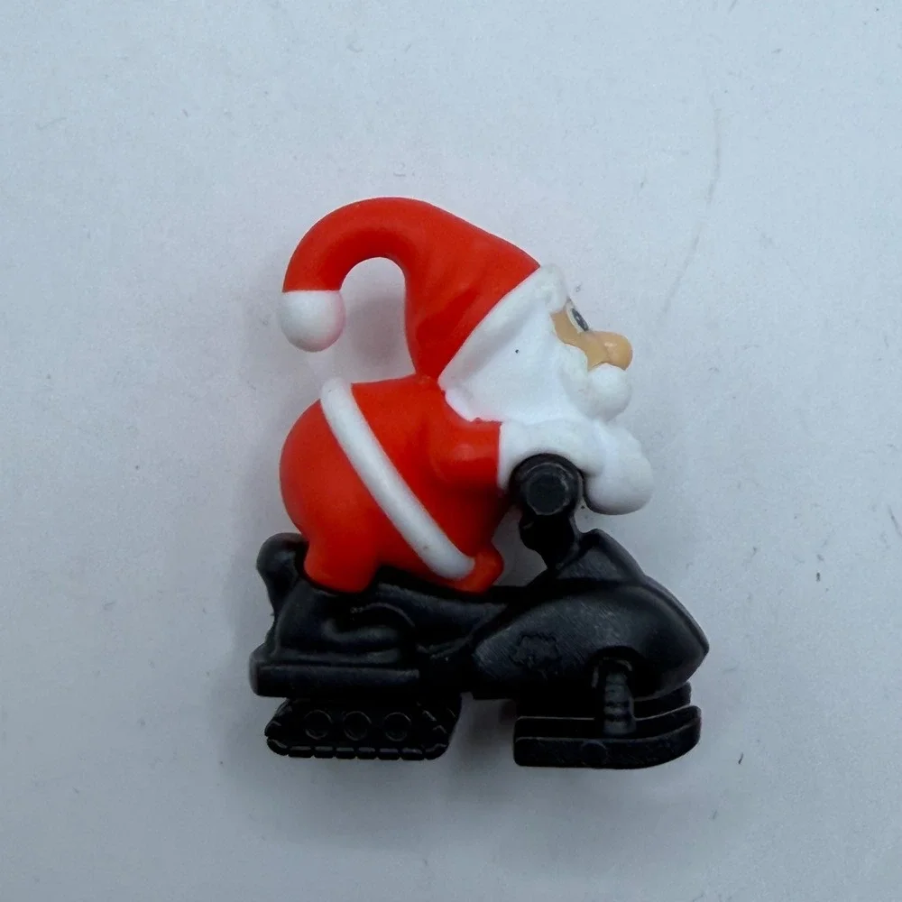 Vintage Kinder Surprise Santa Claus on Snowmobile Mini‎ Figure Toy Collectible